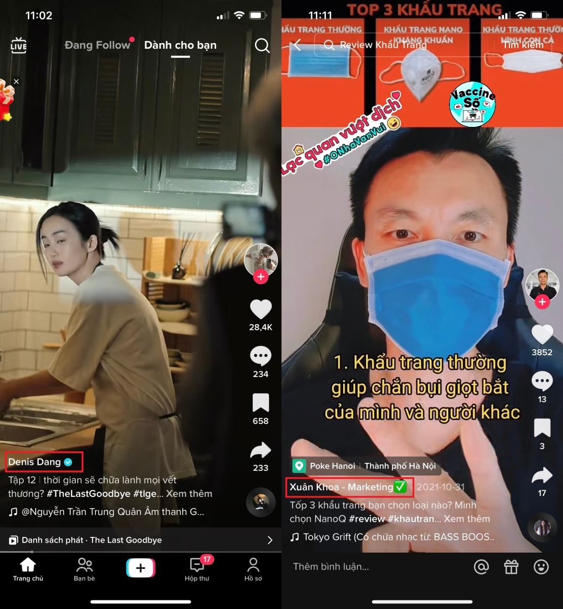 Cách copy dấu tích xanh TikTok vào tên người dùng 1