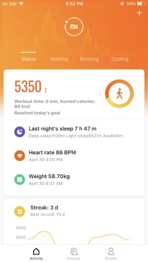 Mi Fit cho iOS 2