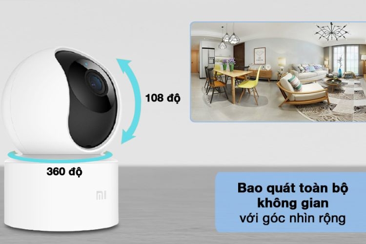 Hiệu quả đảm bảo an ninh với Camera Mi Home 360° 1080P AI