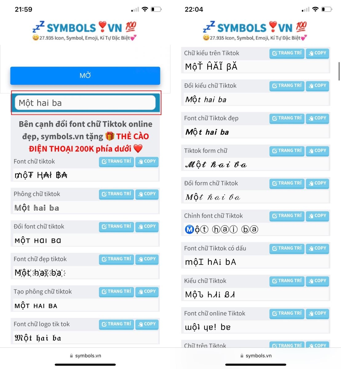 Cách đổi font chữ TikTok 1