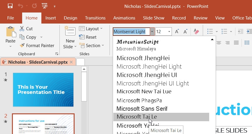 Hướng dẫn cách thêm Font chữ vào PowerPoint (4)