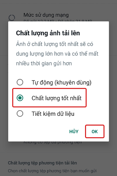Cách gửi ảnh chất lượng cao trên WhatsApp
