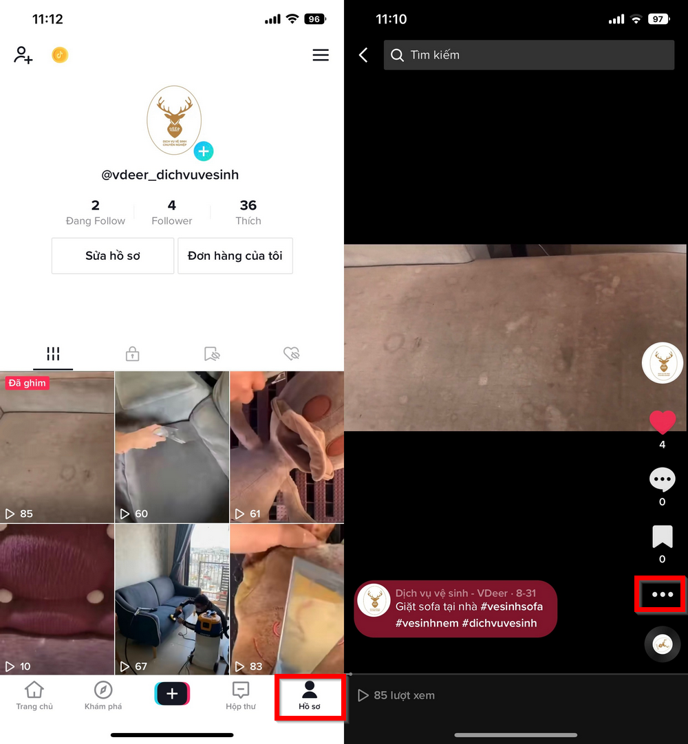 Cách ghim video trên TikTok 1