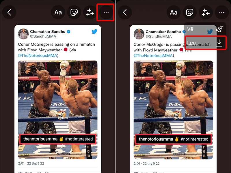 Cách chia sẻ bài viết Twitter lên story Instagram