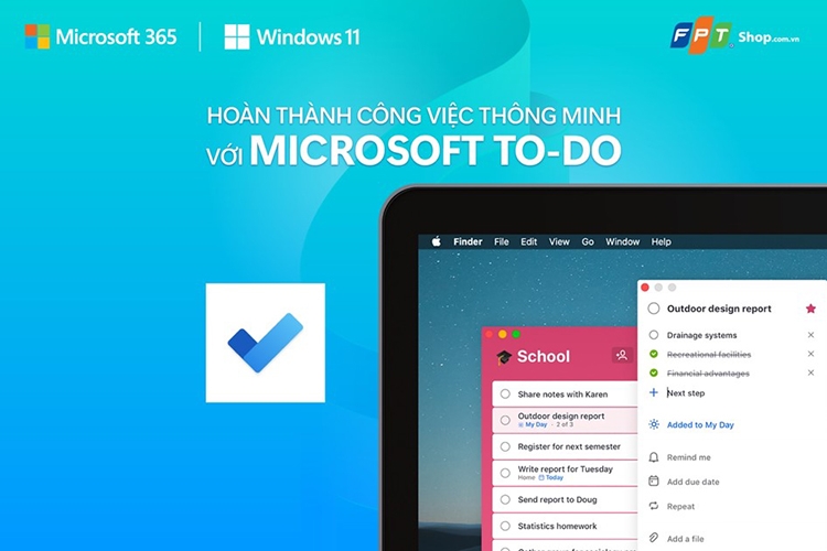 Microsoft To Do: Trợ lý nhắc việc hoàn hảo bạn nhất định phải có!