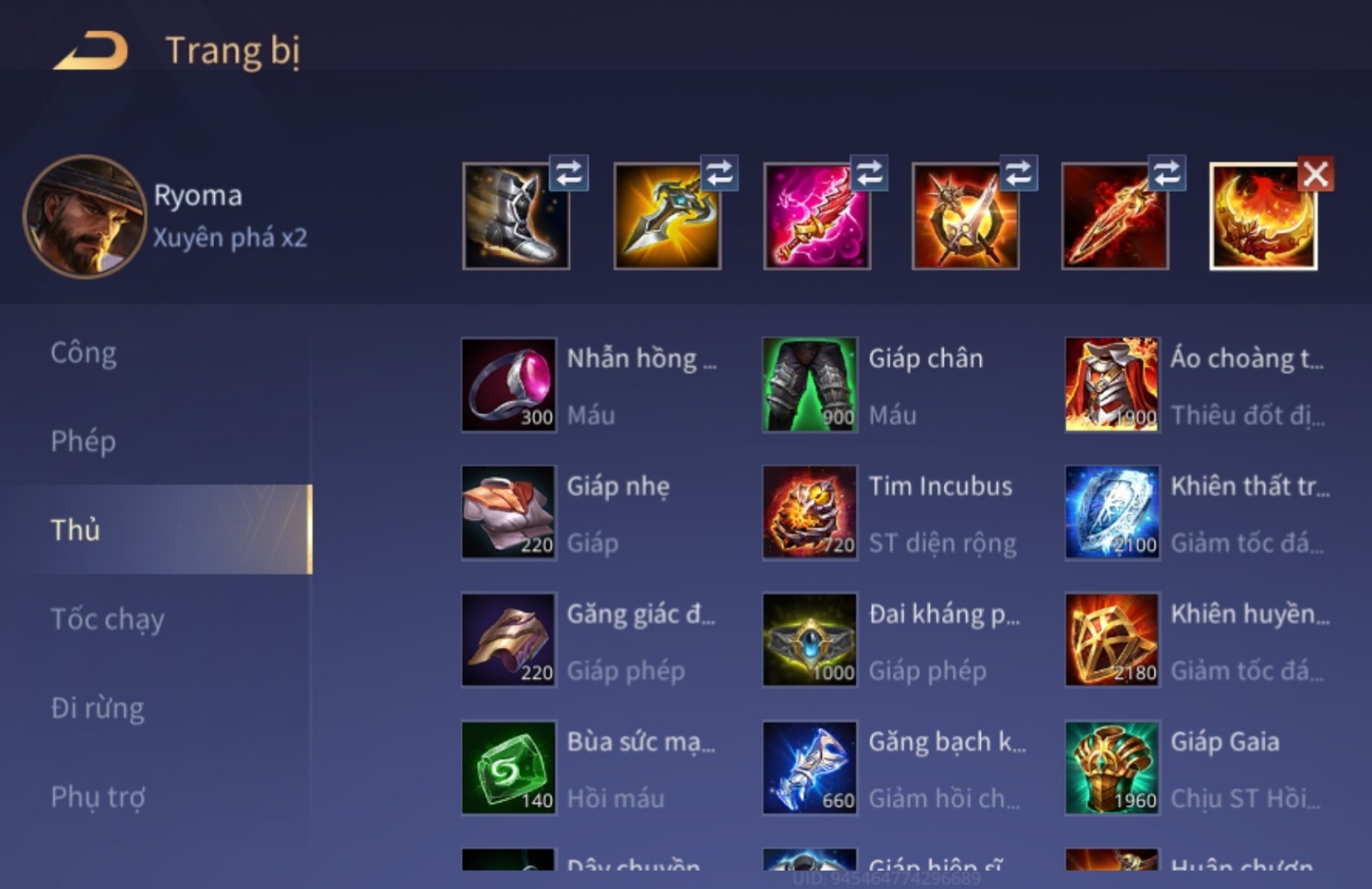 Cách để trở thành best Ryoma trong Liên Quân