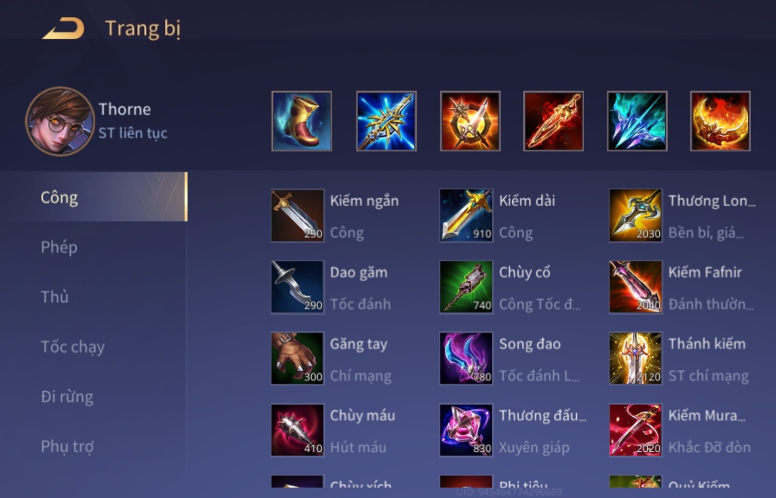 Ác mộng xạ thủ với con bài Thorne