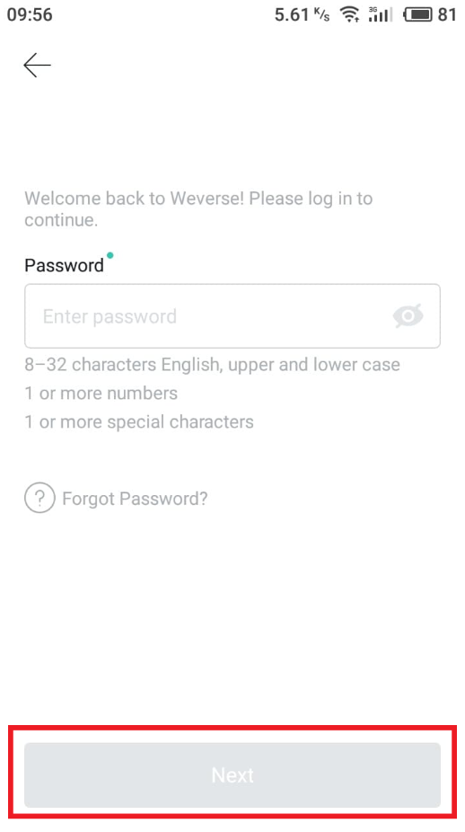 Cách đăng ký weverse