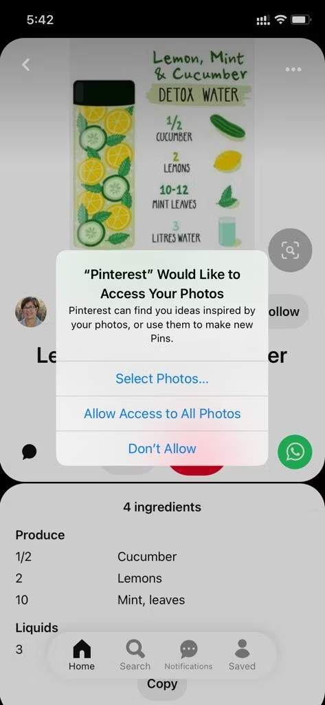 Cách lưu ảnh trên Pinterest về điện thoại (Ảnh 5)