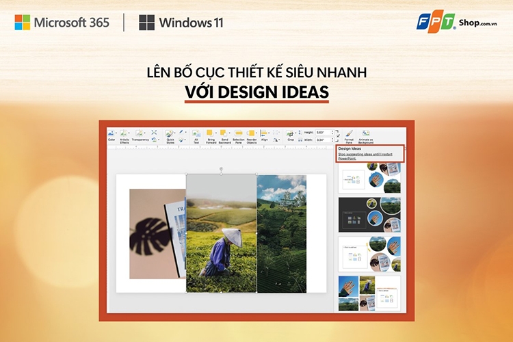 2. Lên bố cục thiết kế siêu nhanh với Design Ideads