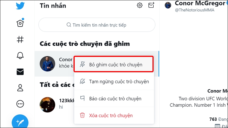 Cách ghim các tin nhắn quan trọng của bạn trên Twitter bằng máy tính