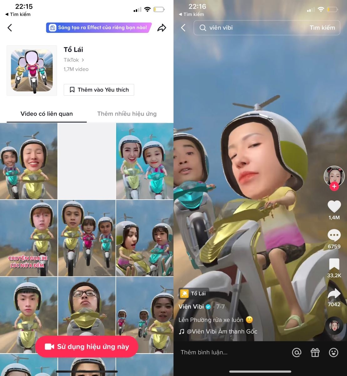 Các filter TikTok hot trend 2022 5