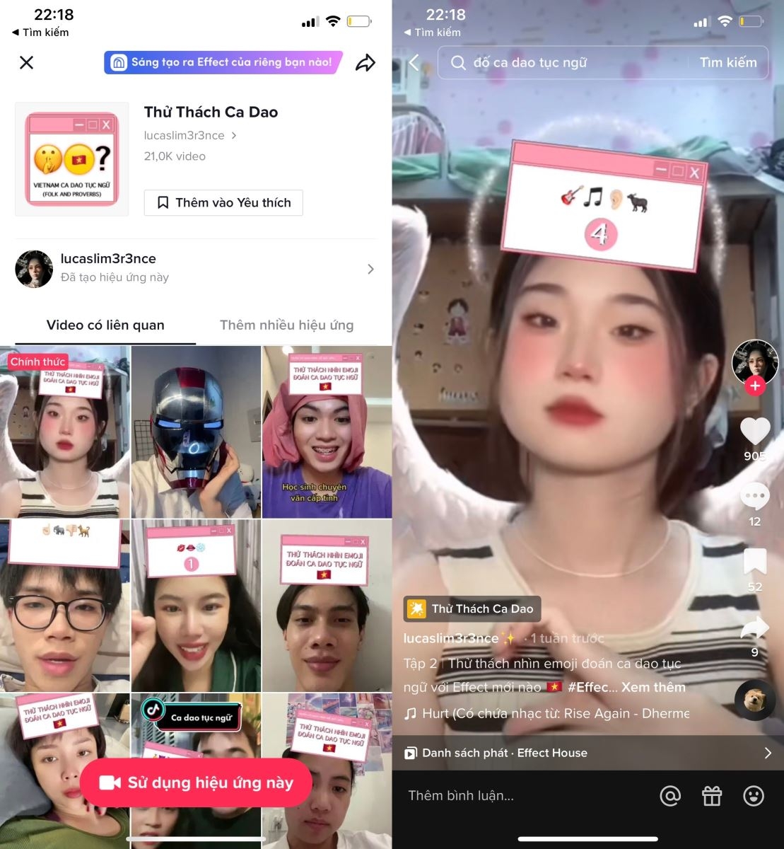 Các filter TikTok hot trend 2022 4