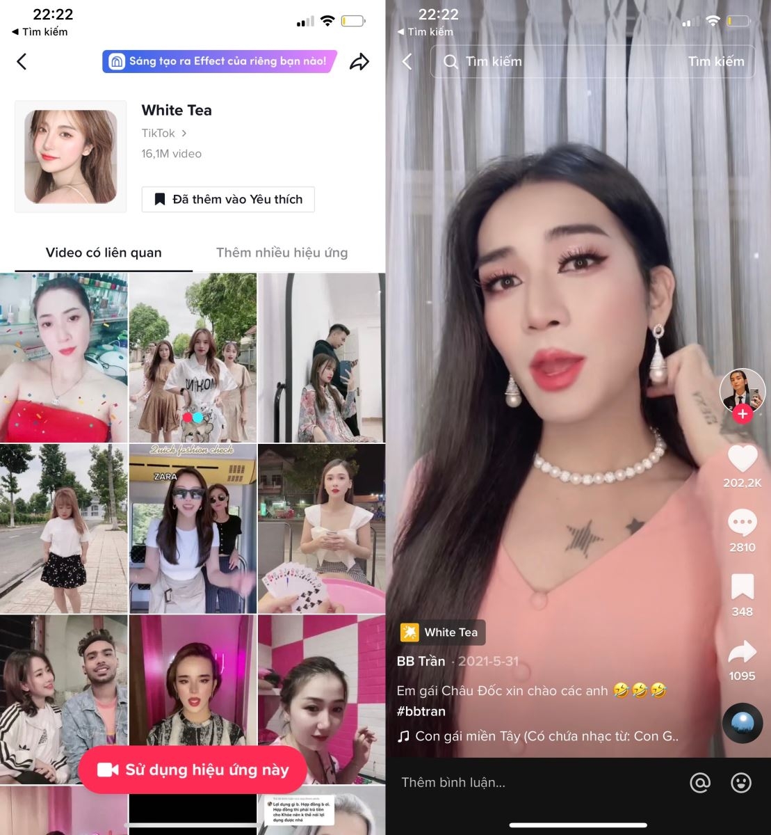 Các filter TikTok hot trend 2022 2