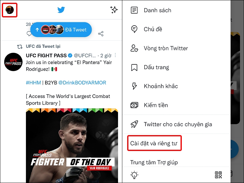 Cách ẩn các nội dung hiển thị nhạy cảm trên ứng dụng Twitter bằng điện thoại