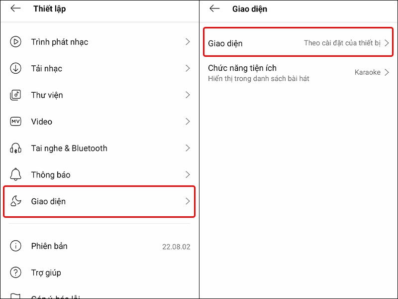 Cách thay đổi giao diện ứng dụng Zing MP3