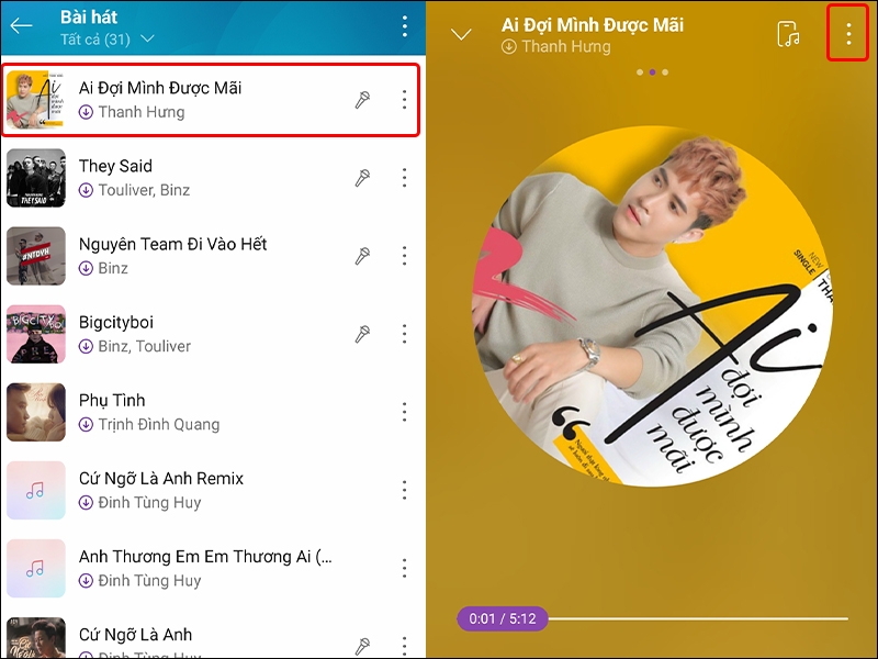 Cách hiển thị lời bài hát trên màn hình điện thoại Android