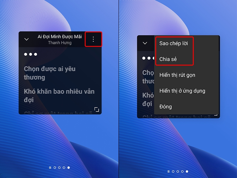 Cách hiển thị lời bài hát trên màn hình điện thoại Android