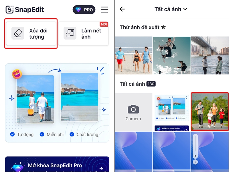 Hướng dẫn xóa vật thể thừa cùng với SnapEdit