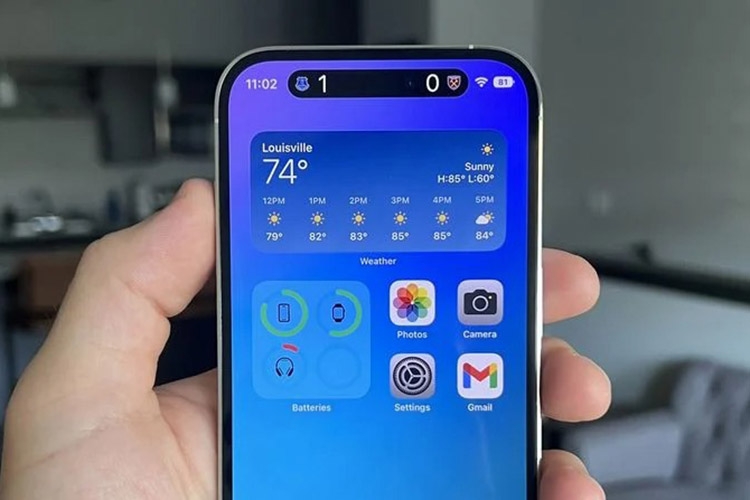 iOS 16.1 hiển thị tỷ số thể thao trực tiếp trên Dynamic Island của iPhone 14 Pro (ảnh 1) iOS 16.1 hiển thị tỷ số thể thao trực tiếp trên Dynamic Island của iPhone 14 Pro (ảnh 1)