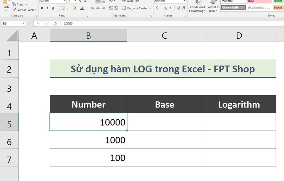 Hàm LOG trong Excel - Ảnh 02