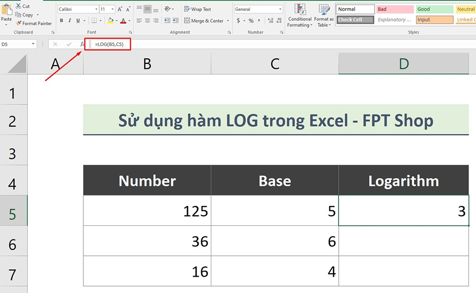 Hàm LOG trong Excel - Ảnh 06