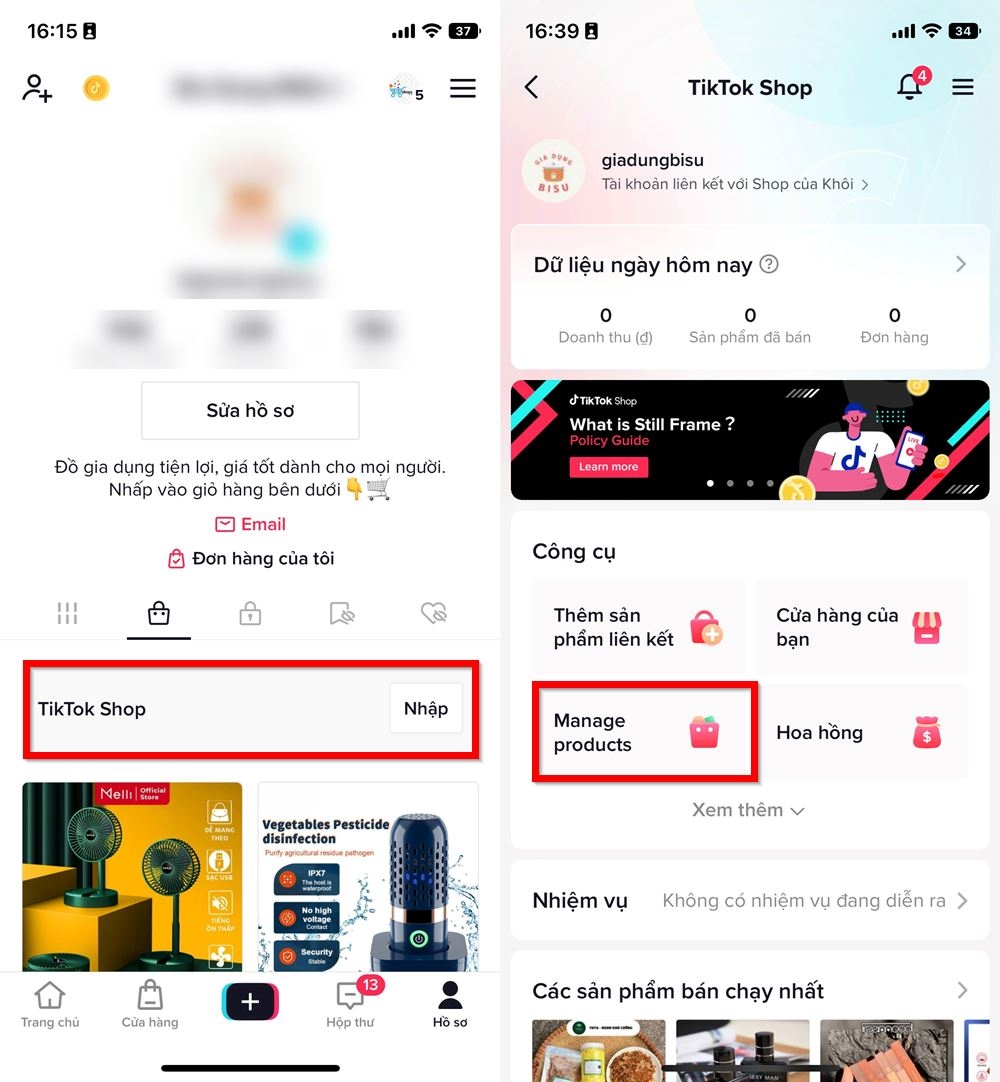Cách thay đổi ảnh bìa sản phẩm trên TikTok Shop 2