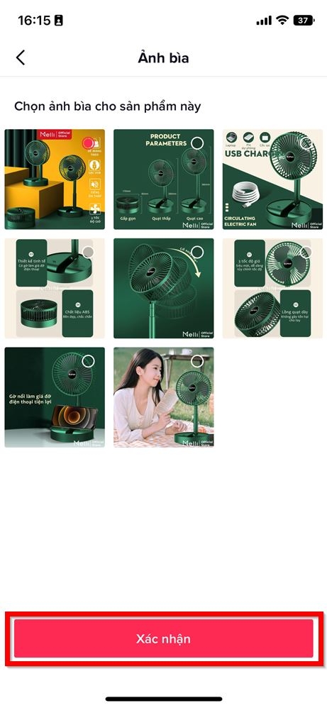 Cách thay đổi ảnh bìa sản phẩm trên TikTok Shop 4