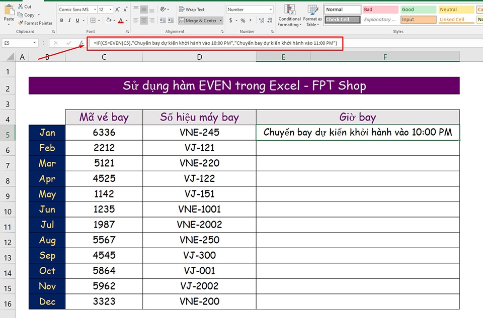 Hàm EVEN trong Excel - Ảnh 10
