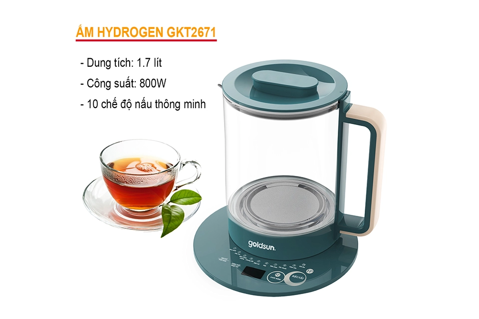 Bình Đun siêu tốc Hydrogen Goldsun GKT2671