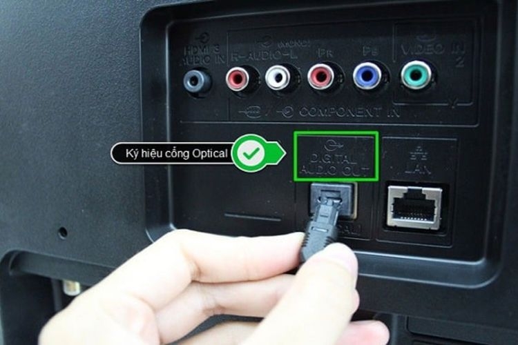 Cách kết nối dàn âm thanh với Tivi qua cổng Optical