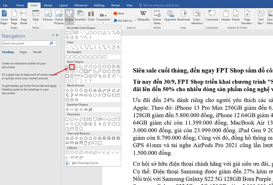 Cách khoanh tròn trong Word - Ảnh 02