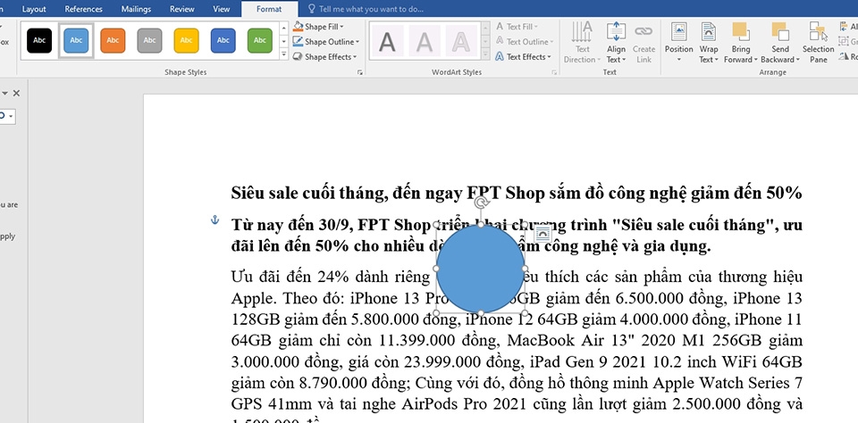 Cách khoanh tròn trong Word - Ảnh 03