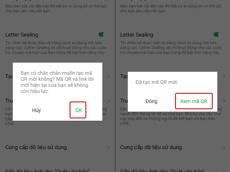 Hướng dẫn tạo mới và chia sẻ mã QR tài khoản LINE