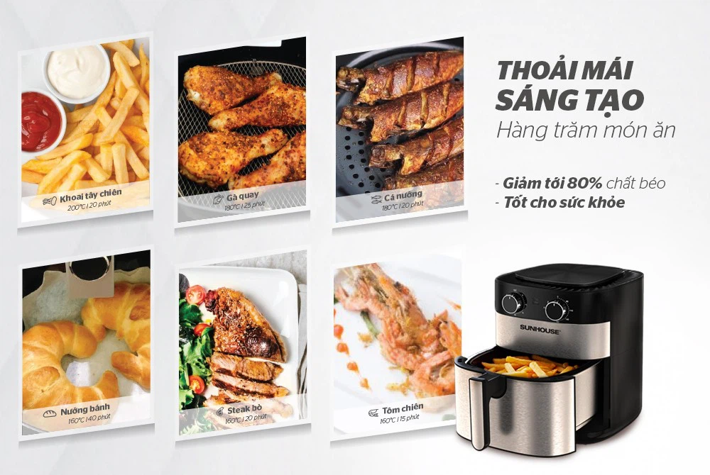Nồi chiên không dầu Sunhouse