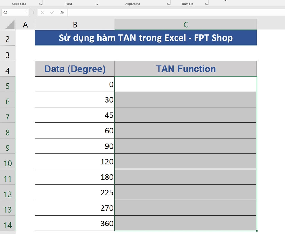 Hàm TAN trong Excel - Ảnh 08
