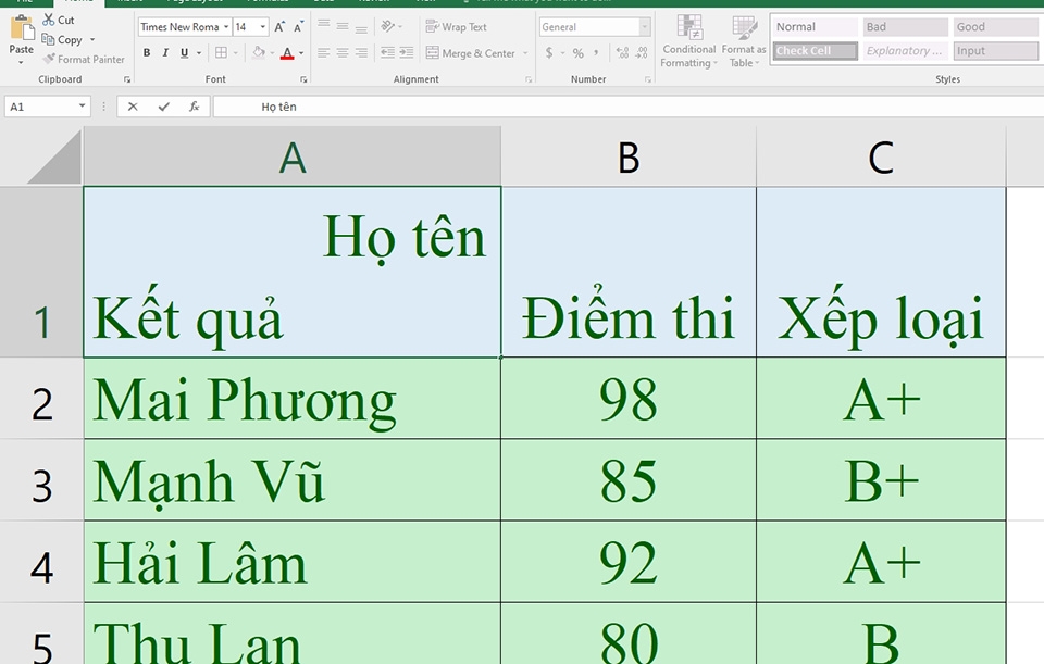 Tạo đường kẻ chéo trong ô Excel - Ảnh 09