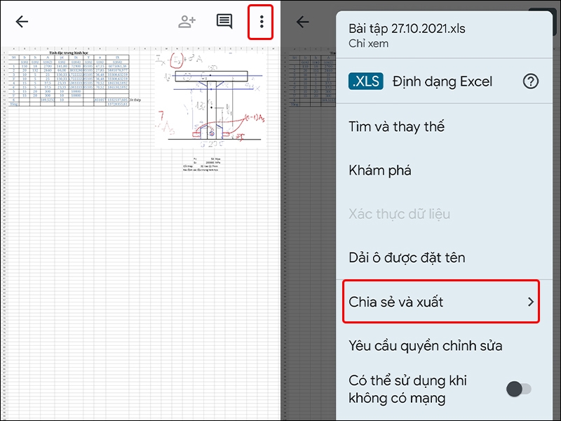 Cách chuyển file XLSX trong Google Trang tính sang PDF