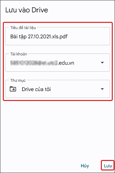 Cách chuyển file XLSX trong Google Trang tính sang PDF
