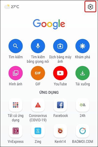 Hướng dẫn thay đổi hình nền ứng dụng Google Go