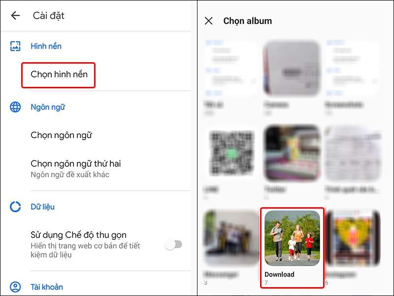 Hướng dẫn thay đổi hình nền ứng dụng Google Go