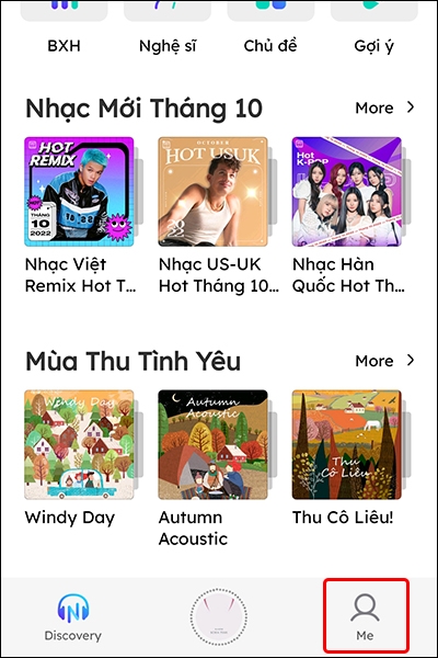 Cách thay đổi ngôn ngữ giao diện Nhaccuatui sang tiếng Việt