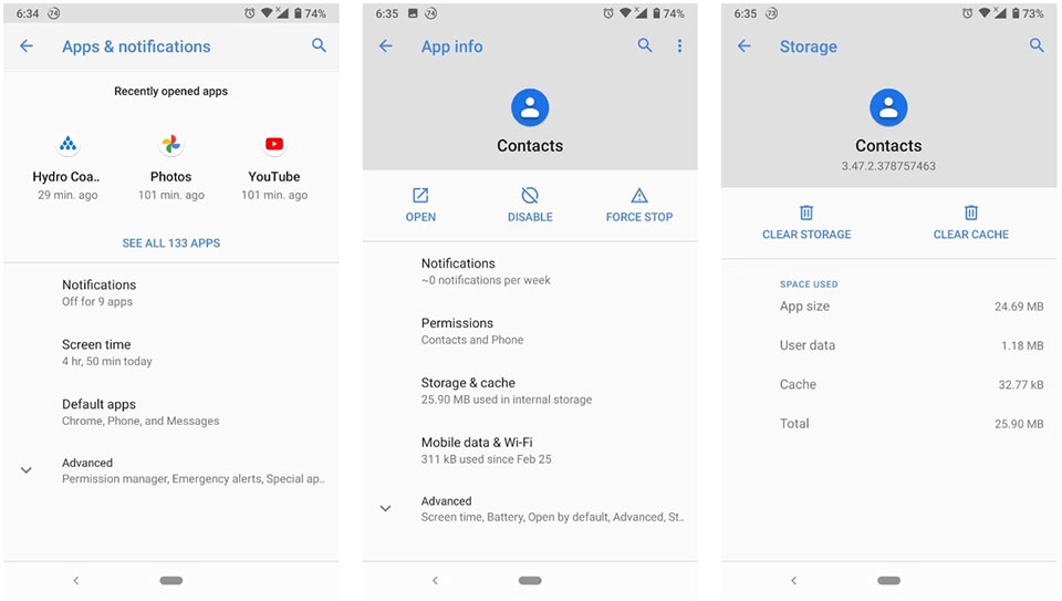 Lỗi không lưu được danh bạ trên điện thoại Android - Ảnh 02