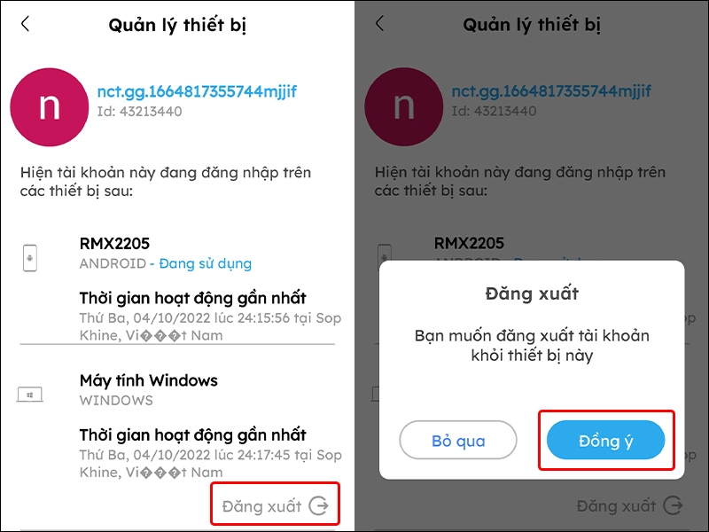 Hướng dẫn quản lý thiết bị đăng nhập tài khoản Nhaccuatui trên điện thoại