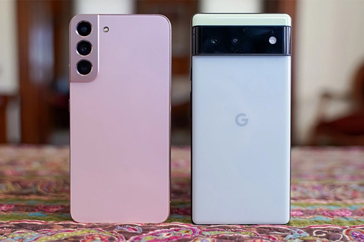 Goolge Pixel và Samsung Galaxy