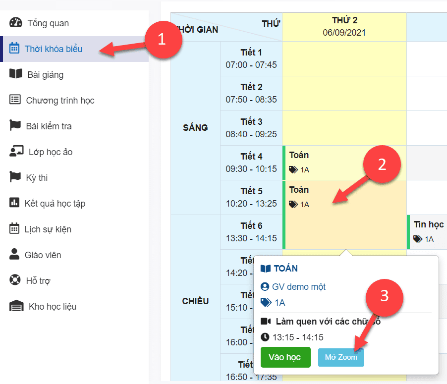 Sử dụng K12 Online
