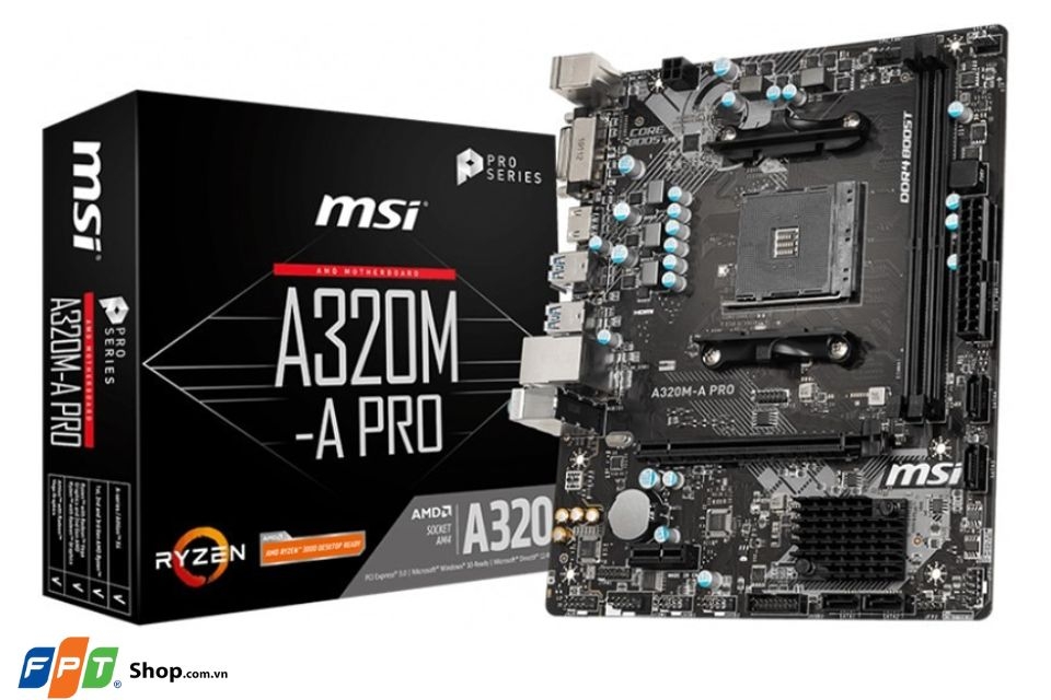 Mainboard gaming giá rẻ: MSI A320M-A Gaming Pro