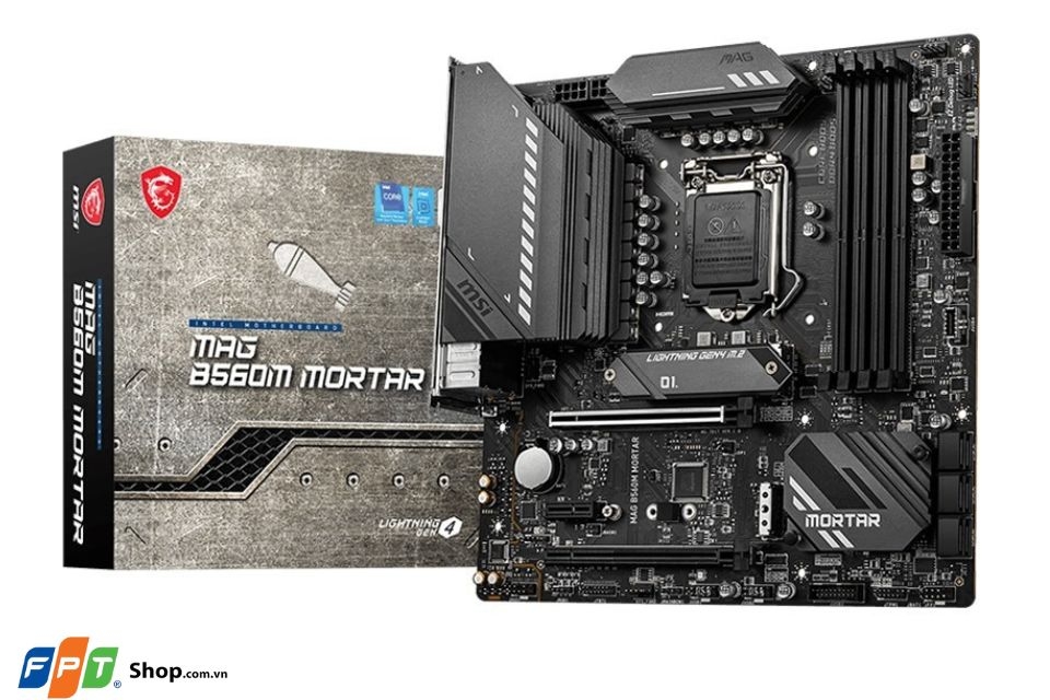 Mainboard gaming giá rẻ đáng mua 2022: MSI MAG B560M MORTAR
