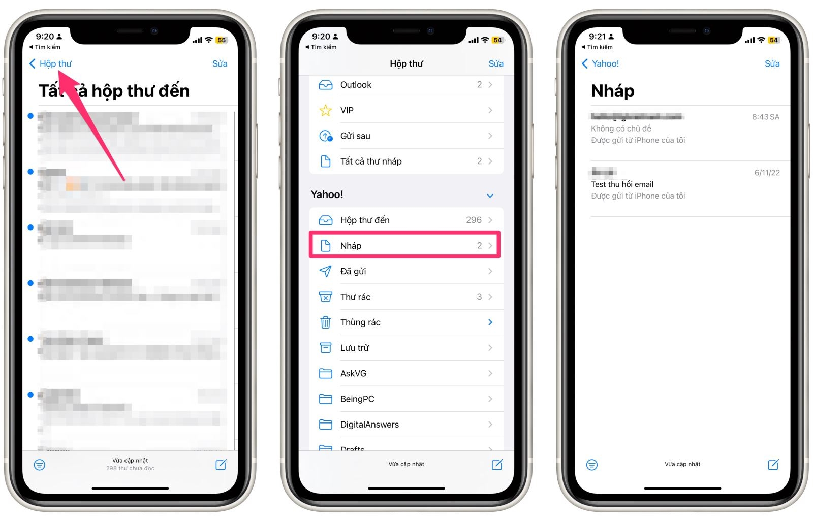 Cách truy cập nhanh email nháp trên iPhone - Ảnh 2