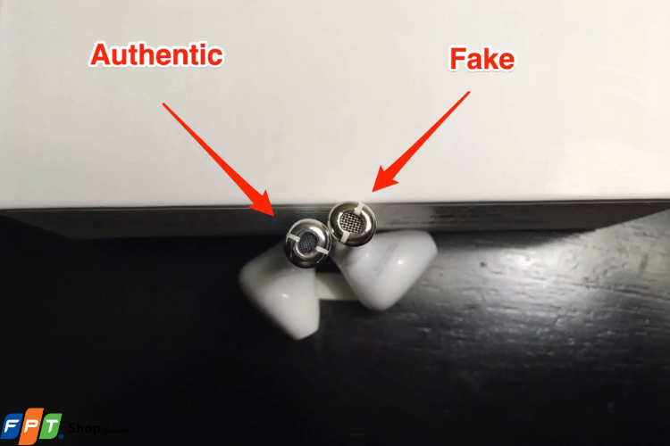 Kiểm tra bộ khuếch tán bên dưới của tai nghe Airpods